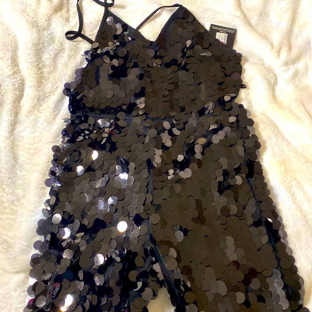 Sequin Disc jumpsuit